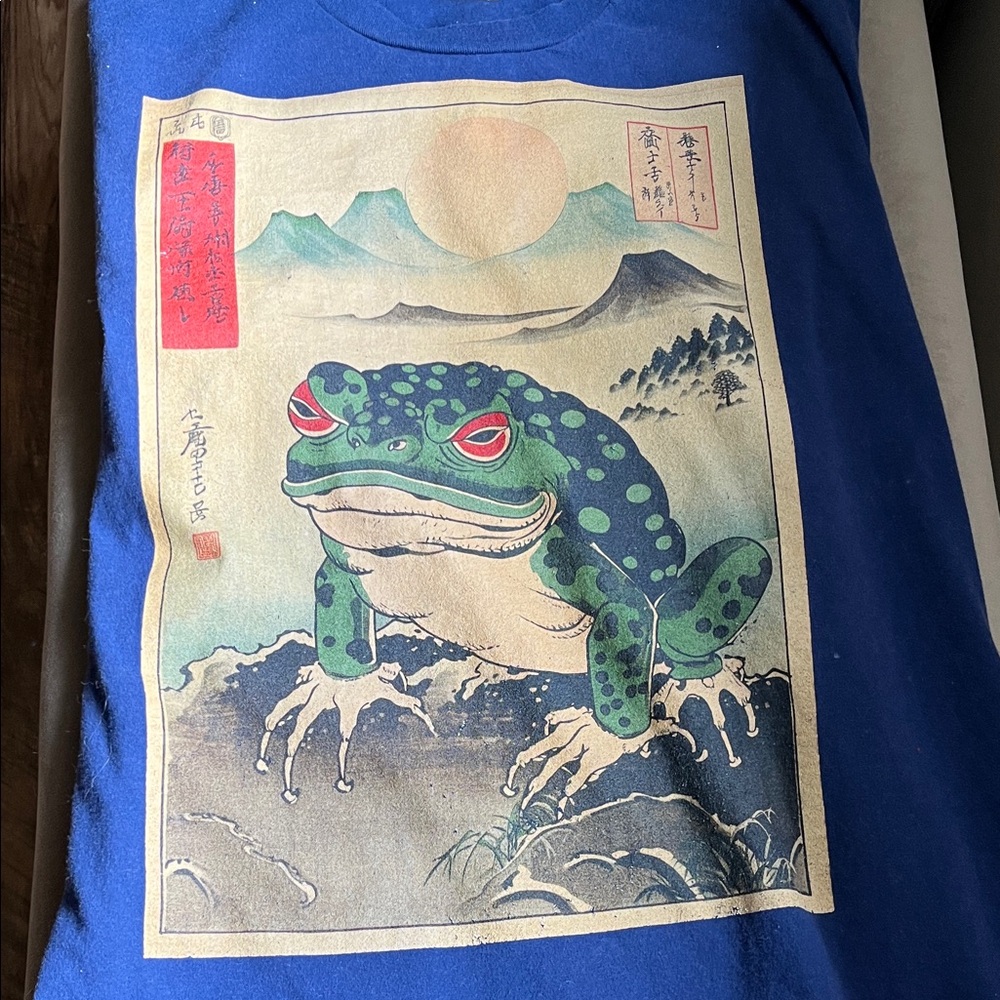 Port and Company Blue Good Luck Frog